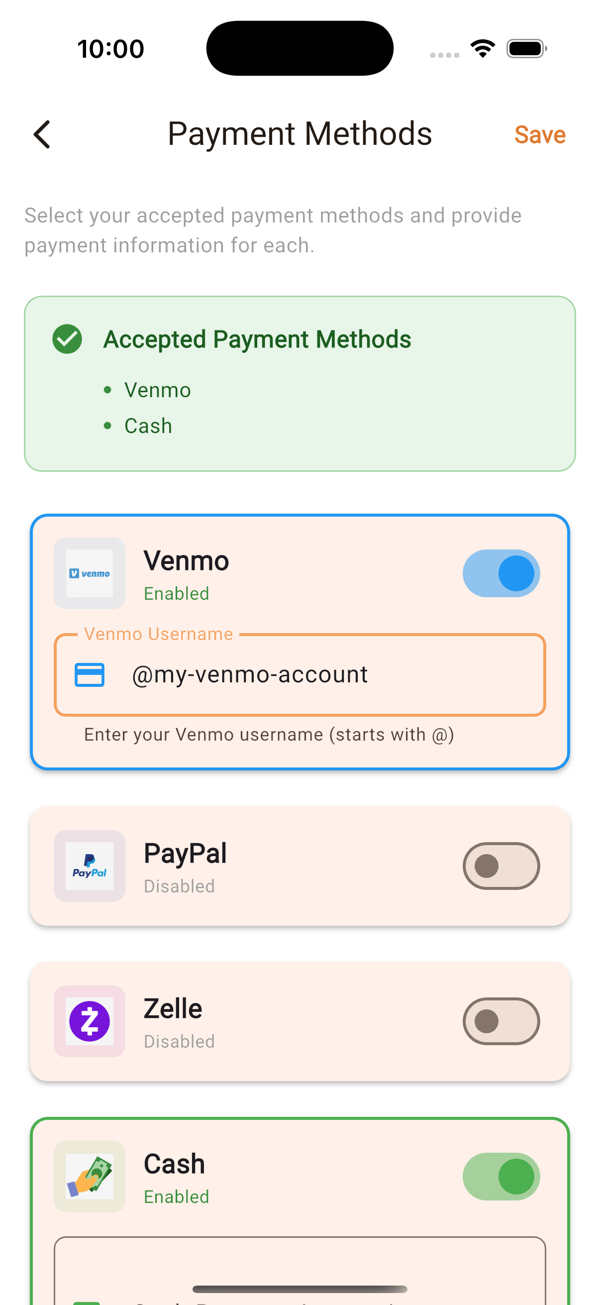Accepted payments: Paypal, Zelle, Venmo or Cash